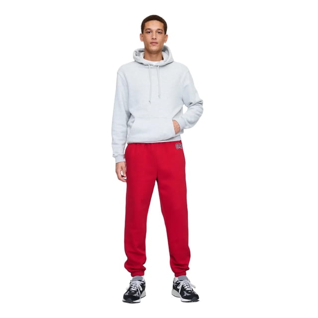 Joggers GAP para hombre, forro polar con el logotipo de Apple, color rojo, talla L, para hombre