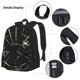 thumbnail image 3 of Disketp Spiders On The Web Mochila Estampada de Gran Capacidad con Lonchera y Estuche, Set de 3 Piezas para Estudiantes, 3 of 7