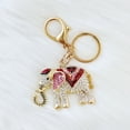 thumbnail image 3 of Wrapables Crystal Bling Keychain, Keyring Purse Handbag Pendant Charm, Red Opulent Elephant, 3 of 6