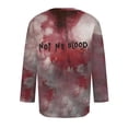 thumbnail image 4 of Camisas de Manga Larga para Hombres Imprimir Blusa de Manga Corta de Cuello Redondo, Camisas de Lino para Hombres, 4 of 4
