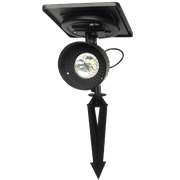Gama Sonic GS-103-WW Progressive Garden Landscape Spotlight Outdoor Solar Powered Light on Stake, BLACK