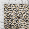 thumbnail image 2 of oneOone Polyester Spandex Brown Fabric Valentine Love Heart Craft Projects Decor Fabric Printed By The Yard 56 Inch Wide, 2 of 4