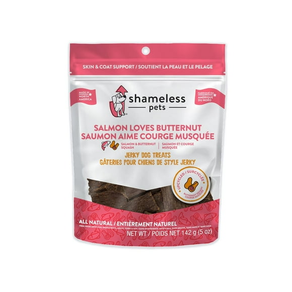 Shameless Pets Salmon Loves Butternut Upcycled Salmon & Squash Jerky Dog Treats
