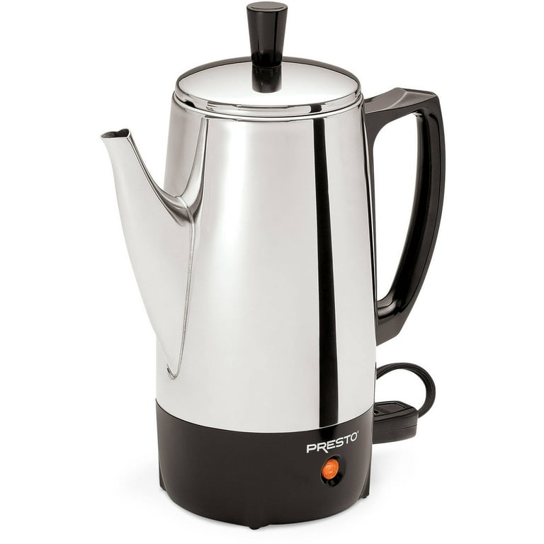 Free Shipping Presto 6 Cup Stainless Steel Percolator Walmart