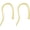 style 6, variant on 14K Real Gold Earring Hooks for Jewelry Making Fish Hooks 14K Yellow Gold Earring Findings for Earrings Jewelry Making(Style 2)