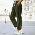thumbnail image 6 of OSFVNOXV Corduroy Pants for Women Loose Fit Jogger Elastic Waist Drawstring with Pockets, 6 of 6