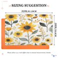 thumbnail image 6 of Yayeee Doormat for Inside 20"x32" Absorbent Low-Profile Washable Non-Slip Rubber Backed Entryway Rug, White Watercolor Sunflowers, 6 of 8