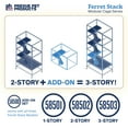 thumbnail image 6 of Prevue Pet Products Ferret Stack Two Story Ferret Home with Portable Stand, Escape Proof Lock, Hammock, Ramps, Expandable Add-On Cage Stacking System, 6 of 9