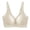 White, variant on Women's Wireless Seamless Support Bra Adjustable Wide Straps Cut-out Breathable Smooth Shape Bras Molded Pads Everyday Comfort Bralette Beige XL