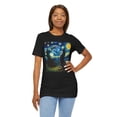 thumbnail image 6 of Unisex Van Gogh Starry Night Cat Shirt, 6 of 7