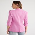 thumbnail image 4 of Jeans Sofia Femmes et Femmes et Blazer en Lin Mélangé à Double Poitrine XS-5X, 4 of 7