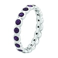 thumbnail image 3 of Sterling Silver Stackable Expressions February Swarovski Ring Size 10, 3 of 3