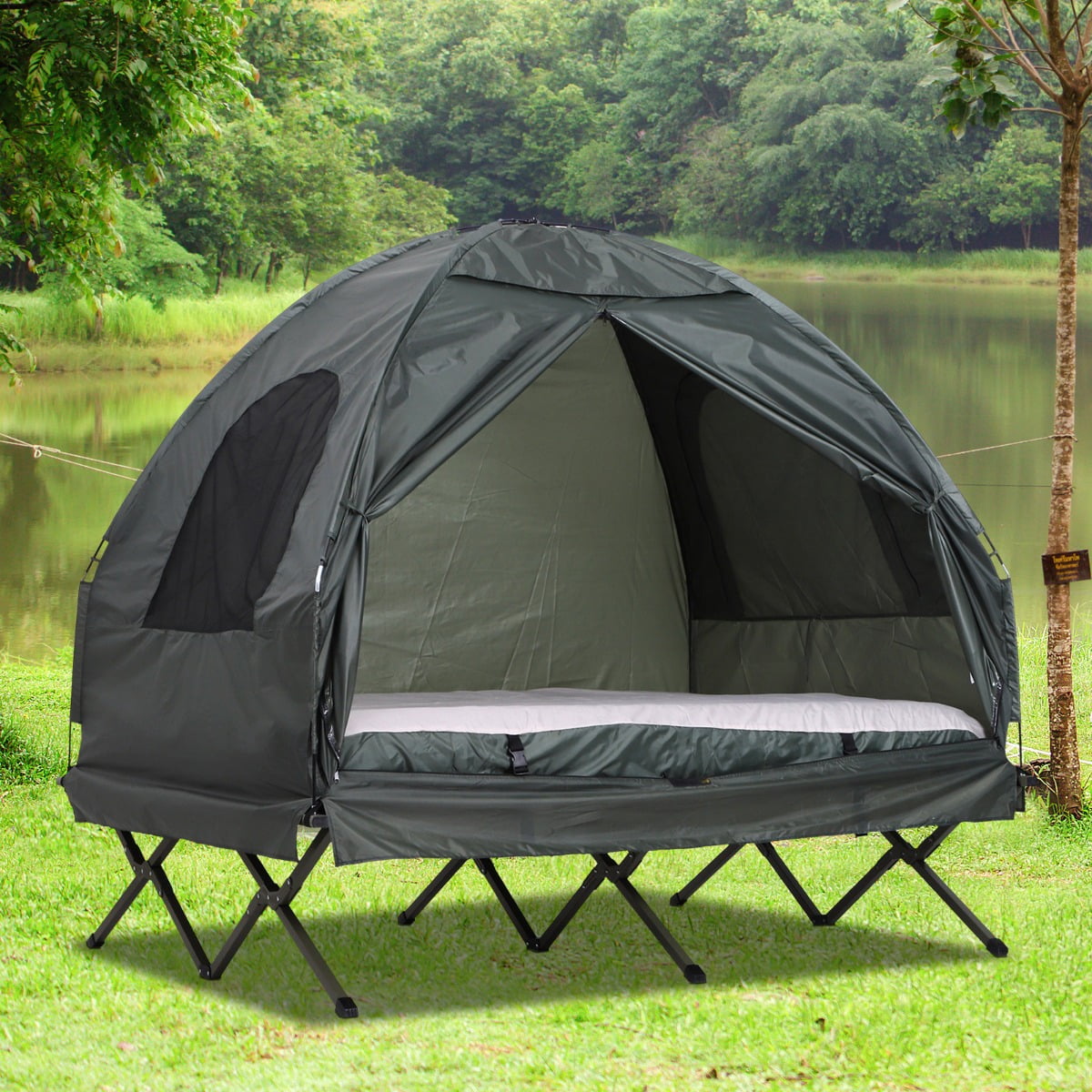 Pop-Up Tent Light Weight Camping Hiking Shelter Privacy Folds Up Flat 2 Person 