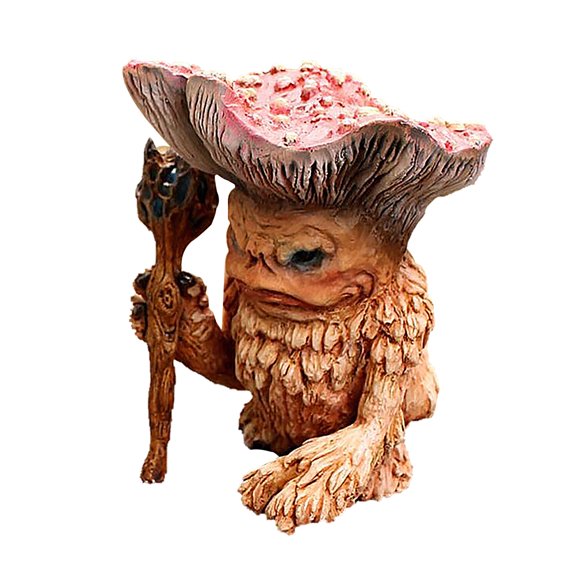 Mushroom-Head Resin Standing Man Sculpture Creative Sculpture Decoration Garden Statue