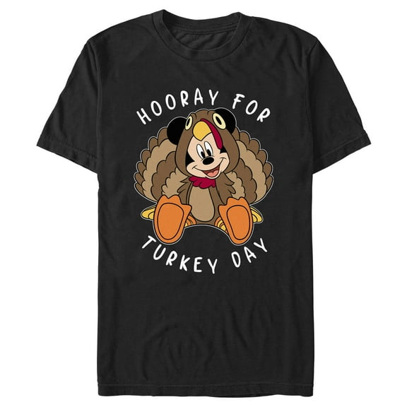 Men's Mickey & Friends Hooray for Turkey Day Graphic T-Shirt
