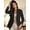 Black, variant on Women Lapel Open Front Blazer Jacket, Long Sleeve Regular Fit Suit Coat, Elegant Commuter Casual Clothes