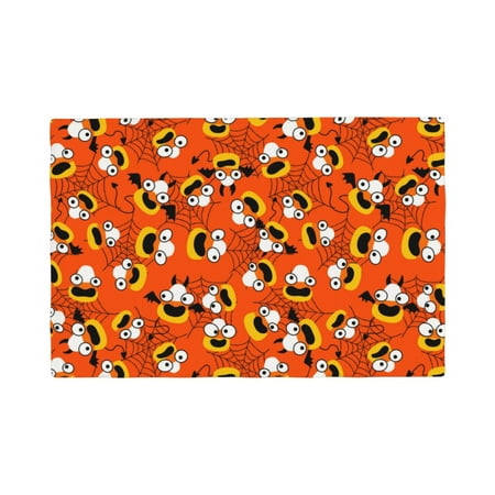 

Placemats Set of 4 Funny corn spider web Heat Resistant Non - Slip Place mats Waterproof table mat for Kitchen Dining-6片装