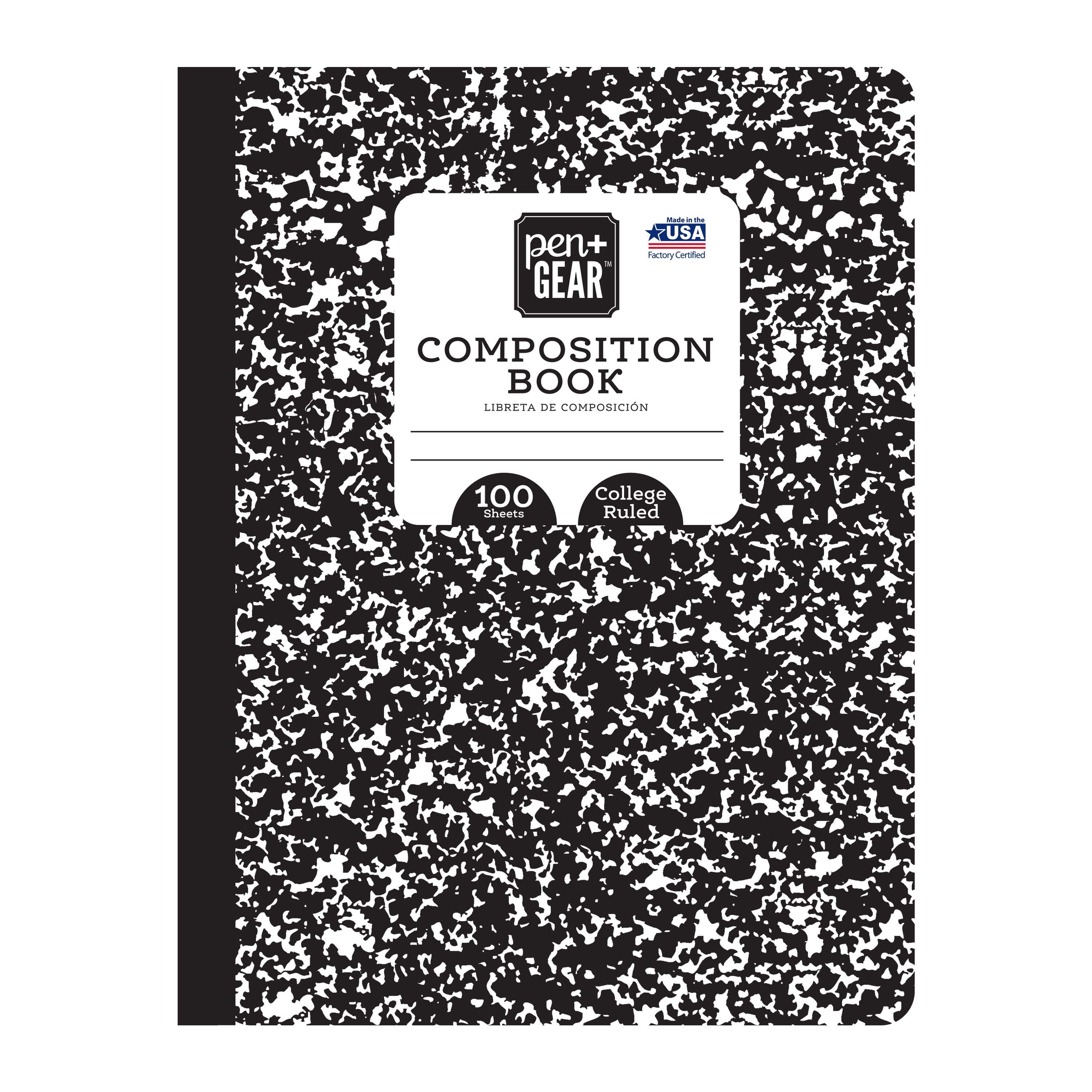 Pen Gear Composition Book College Ruled 100 Pages Walmart Com Pen Gear Composition Book College Ruled 100 Pages Walmart Com