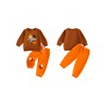 thumbnail image 2 of RUINIXCW Toddler Boy Thanksgiving Outfit Long Sleeve Pullover Sweatshirt and Pants, 2 of 8