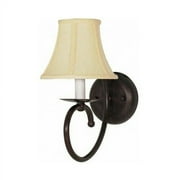 NEW Nuvo Lighting Mericana Bronze Finish 1 Light Fixture Vanity w/ Linen Shad