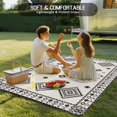 thumbnail image 4 of Boho Geometric Outdoor Rug for Patio/Deck/Porch, Non-Slip Large Area Rug 3 x 5 Ft, Simple Farmhouse Nation Abstract Motifs Indoor Outdoor Rugs Washable Area Rugs, Reversible Camping Rug Carpet Runner, 4 of 8