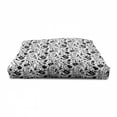 thumbnail image 3 of Music Pet House, Blues Jazz Punk Rock Various Type of Folk Indie Rap Reggae Peace Sign Sing Art, Outdoor & Indoor Portable Dog Kennel with Pillow and Cover, 5 Sizes, Black White, by Ambesonne, 3 of 4