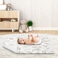 thumbnail image 4 of Sweet Jojo Designs Botanical Taupe and White Baby Security Blanket, 4 of 5