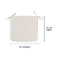 thumbnail image 5 of AuroraX Beige Chair Cushions for Dining Chairs Thick Soft Solid Color Office Chair Cushion Stain-Resistant 15"x15", 5 of 5