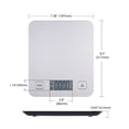 thumbnail image 5 of Mainstays Stainless Steel Digital Kitchen Scale, Silver, 5 of 5