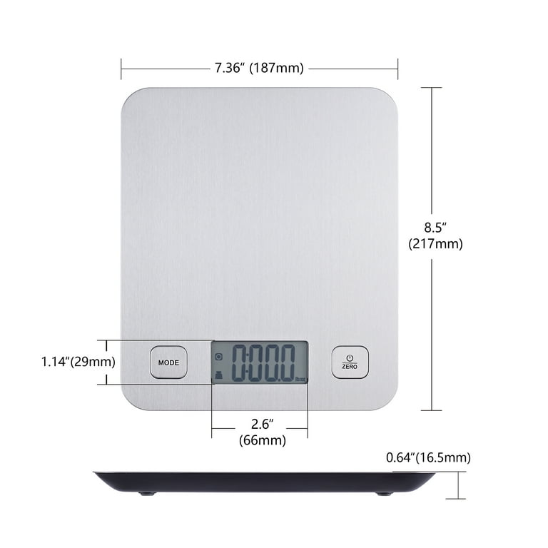 Kitchen Scales Digital Weight Grams and Ounces, MEIYA KF-H8 Food Scale for  Bakers, Candle and Soap Making, Baking Scale with Stainless Steel Large