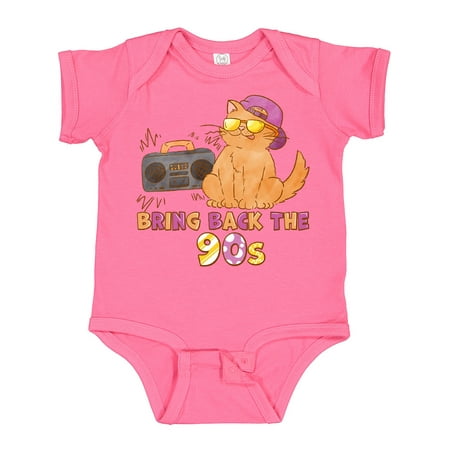 

Inktastic Bring Back the 90s Cool Orange Cat Boys or Girls Baby Bodysuit