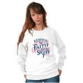 thumbnail image 4 of Guided By Faith And Not By Sight Women Crewneck Sweatshirt Brisco Brands X, 4 of 6
