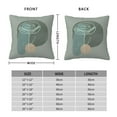 thumbnail image 4 of YFYANG Square Decorative Throw Pillow Case (Without Pillow Insert), Green Rose Bohemian Style Bedroom Sofa Car Cushion Cover, 24"x24", 4 of 9