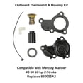 thumbnail image 2 of Outboard Thermostat & Housing Kit Compatible with Mercury Mariner 40 50 60 hp 2-Stroke Replaces 850055A2 by FASWORX, 2 of 4