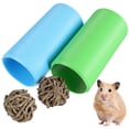 thumbnail image 1 of OULII 3Pack Khaki Plastic Hiding Tunnel Toys with Grass Balls Included, 1 of 8