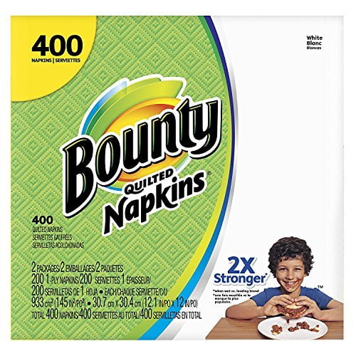 Bounty Quilted Napkins 200 ct 2 pk (4 Pack)