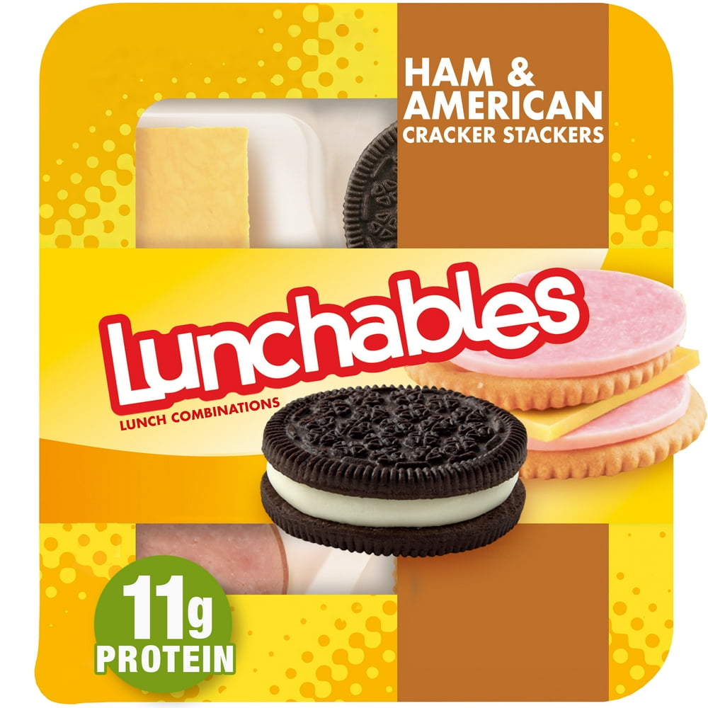 Lunchables Ham & American Cheese Cracker Stackers Snack Kit with
