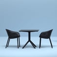 thumbnail image 5 of Compamia Sky 32" Square Patio Bistro Table in Black, 5 of 8