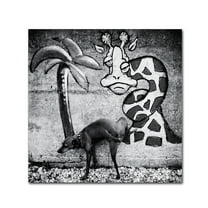 Trademark Fine Art 'Dog And Grafitti' Canvas Art by Christine Frick