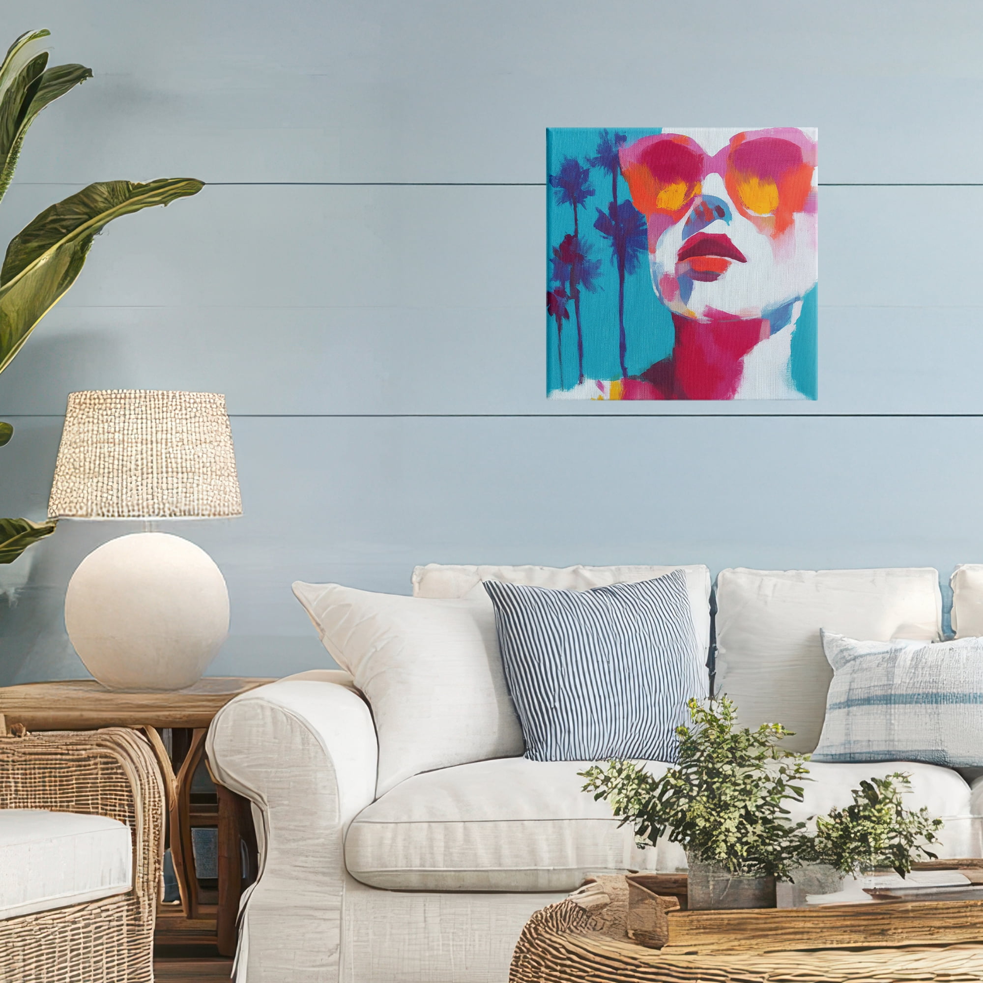 Stupell Industries Expressive Palm Tree Gaze Canvas Wall Art, design by Chromatic Storm Studio