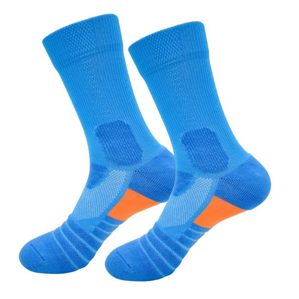Calcetines de baloncesto Calcetines deportivos Algodón Poliéster Desodorante Absorbente de sudor Calcetines de élite con bandeja gruesa antideslizante para hombres