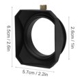 thumbnail image 3 of Camera Lens Hood Shade Square Lens Hood Accessory for Mirrorless Cameras Digital Video Lens Filter, 3 of 7