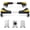 Black - 4 Wheels, variant on WBD WEIBIDA Adjustable Furniture Dolly with 4 Dual-Locking Wheels, Universal Washing Machine Base Stand, Square Appliance Mover for Refrigerator, Mini-Fridge, Washer & Dryer, Moving Cart