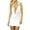 White, variant on WZXFASHION Women Sexy Deep V-Neck Bandage Bodysuit Evening Party Cocktail Club Mini Dress Intimates Black M