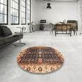 thumbnail image 3 of Ahgly Company Indoor Rectangle Abstract Red Brown Geometric Area Rugs, 8' x 10', 3 of 6