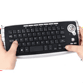 thumbnail image 6 of 2.4GHz Wireless Keyboard with Trackball Mouse Scroll Wheel Remote Control for Android TV BOX Smart TV PC Notebook Silver, 6 of 6