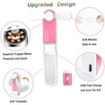 thumbnail image 3 of Fan,table Fan, Foldable Mini Hand Held Personal Fans S Portable Pocket Fan Usb Recharable Desktop Table Electric Fan With Two, 3 of 5