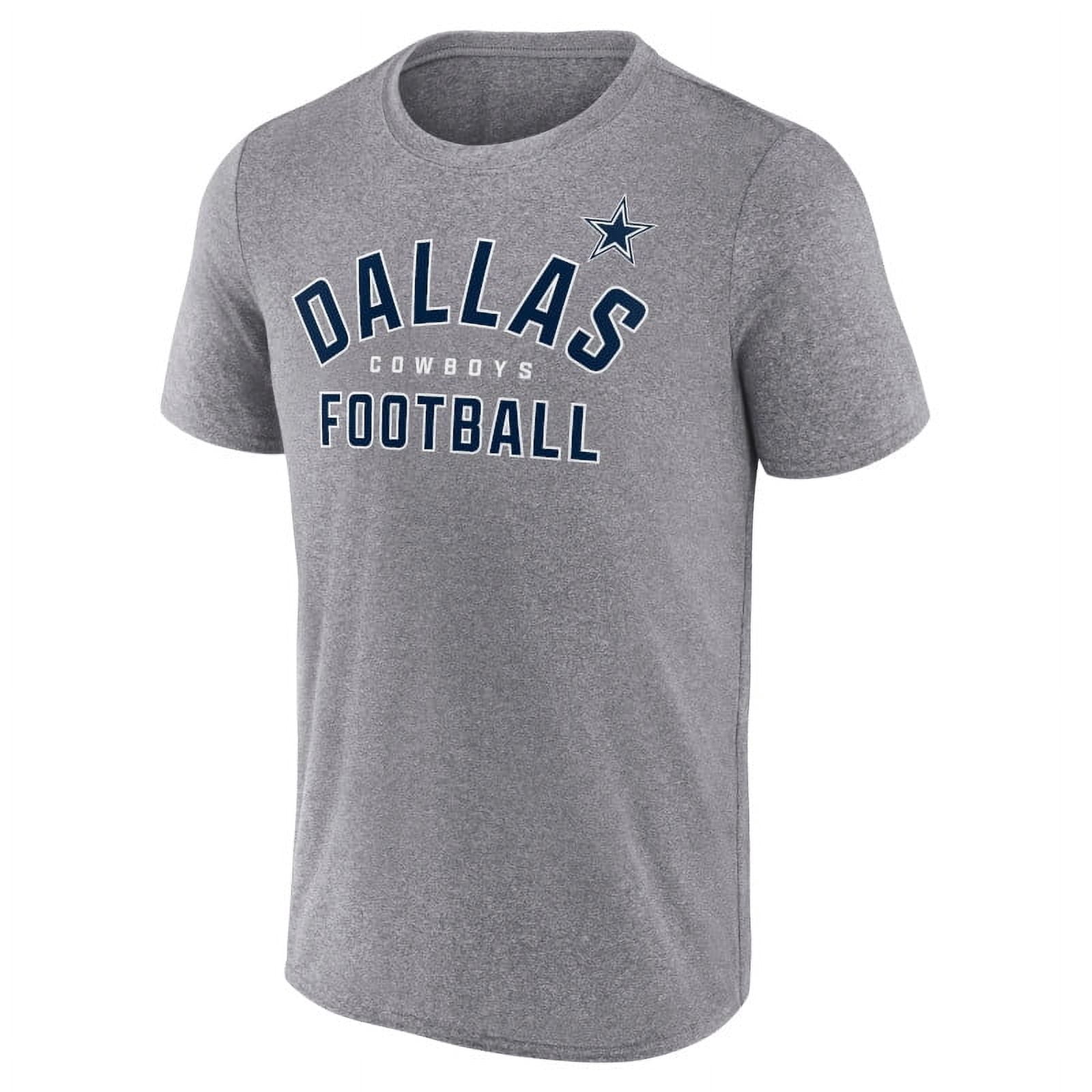 NFL COWBOYS  シャツ⁈ NFL Men's Dallas Cowboys Synthetic Gray Short Sleeve Arch Logo T