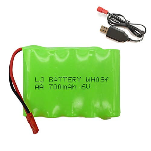 Color May Vary RC Car Rechargeable Battery 700mAh 4.8V Ni-Cd AA High Capacity Battery Pack for Four Wheels Race Car