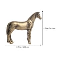 thumbnail image 2 of Horse Brass Figurine Animal Ornament Chinese Statue Decoration Decor Model Sculpture Desktop Tea Metal Car Mini Potted, 2 of 8